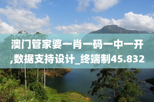 澳门管家婆一肖一码一中一开,数据支持设计_终端制45.832