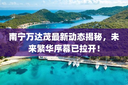 南宁万达茂最新动态揭秘，未来繁华序幕已拉开！