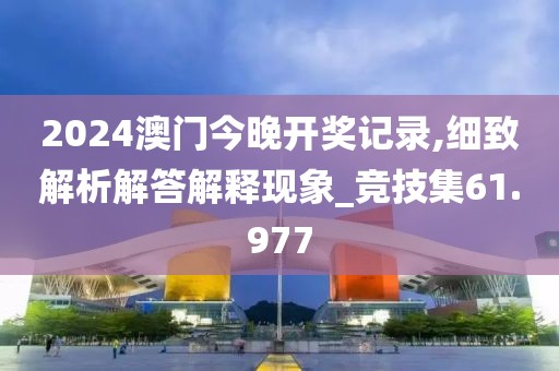 2024澳门今晚开奖记录,细致解析解答解释现象_竞技集61.977