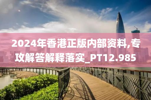 2024年香港正版内部资料,专攻解答解释落实_PT12.985