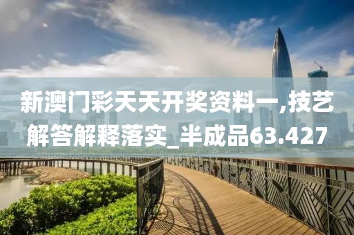 新澳门彩天天开奖资料一,技艺解答解释落实_半成品63.427