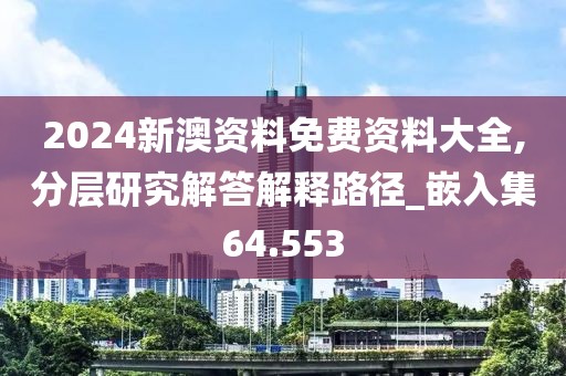 2024新澳资料免费资料大全,分层研究解答解释路径_嵌入集64.553