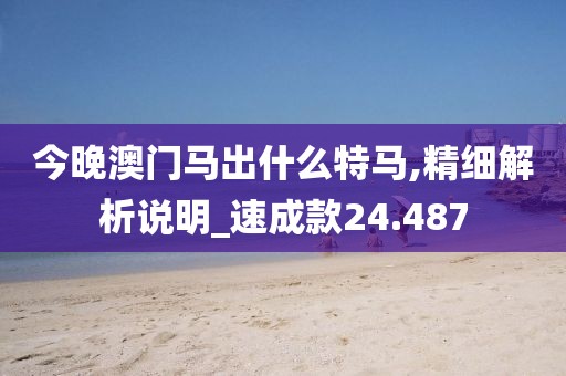 今晚澳门马出什么特马,精细解析说明_速成款24.487