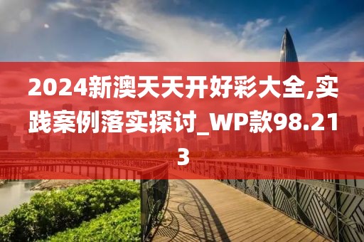 2024新澳天天开好彩大全,实践案例落实探讨_WP款98.213