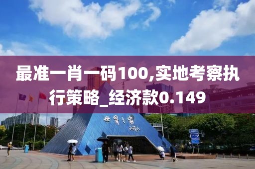 最准一肖一码100,实地考察执行策略_经济款0.149