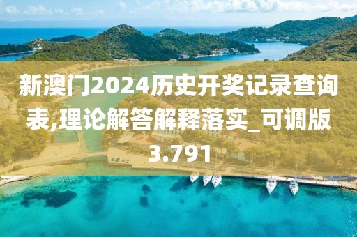 新澳门2024历史开奖记录查询表,理论解答解释落实_可调版3.791