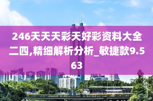 246天天天彩天好彩资料大全二四,精细解析分析_敏捷款9.563