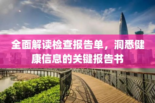 全面解读检查报告单，洞悉健康信息的关键报告书