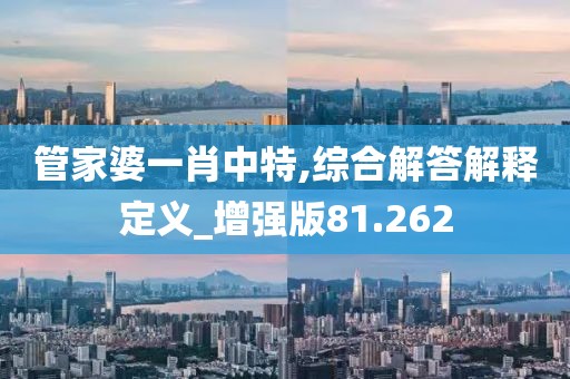 管家婆一肖中特,综合解答解释定义_增强版81.262