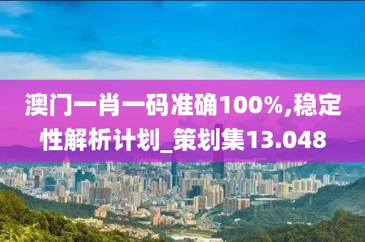 澳门一肖一码准确100%,稳定性解析计划_策划集13.048