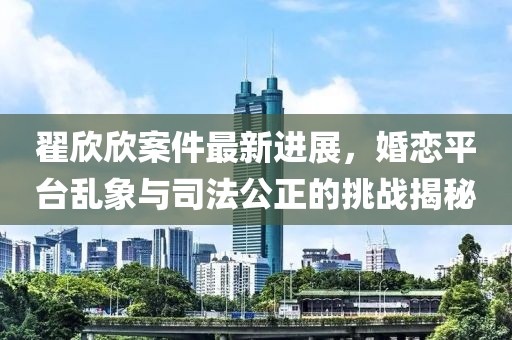 翟欣欣案件最新进展，婚恋平台乱象与司法公正的挑战揭秘