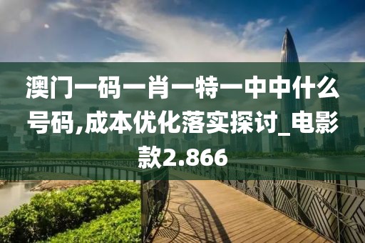 澳门一码一肖一特一中中什么号码,成本优化落实探讨_电影款2.866
