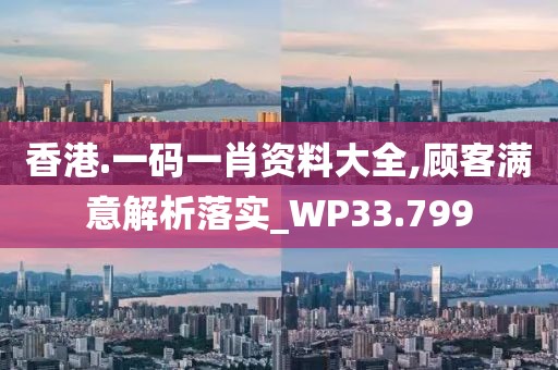 香港.一码一肖资料大全,顾客满意解析落实_WP33.799