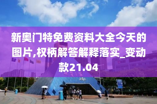 新奥门特免费资料大全今天的图片,权柄解答解释落实_变动款21.04