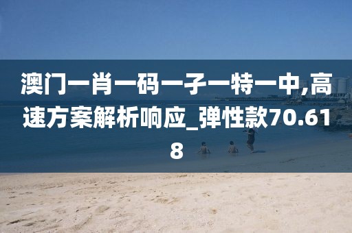 澳门一肖一码一孑一特一中,高速方案解析响应_弹性款70.618