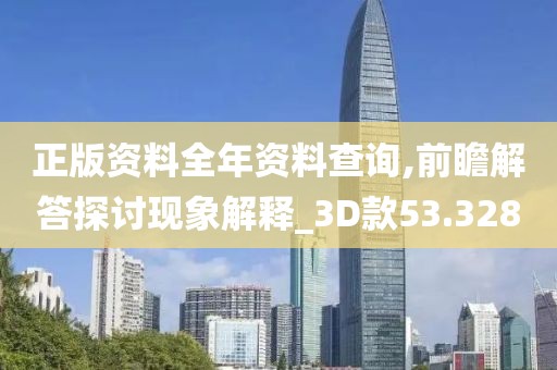 正版资料全年资料查询,前瞻解答探讨现象解释_3D款53.328