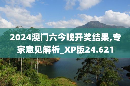 2024澳门六今晚开奖结果,专家意见解析_XP版24.621
