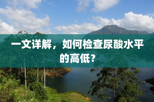 一文详解，如何检查尿酸水平的高低？