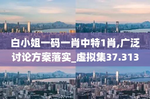 白小姐一码一肖中特1肖,广泛讨论方案落实_虚拟集37.313