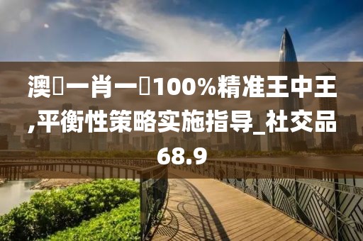 澳門一肖一碼100%精准王中王,平衡性策略实施指导_社交品68.9