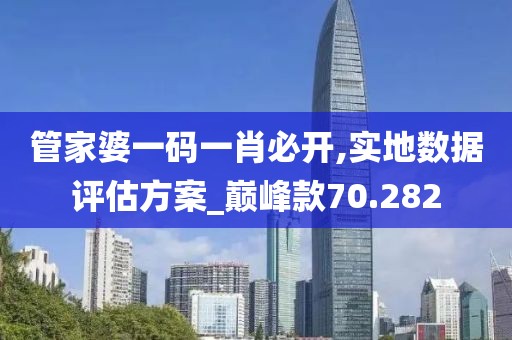 管家婆一码一肖必开,实地数据评估方案_巅峰款70.282