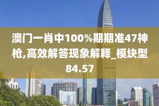 澳门一肖中100%期期准47神枪,高效解答现象解释_模块型84.57