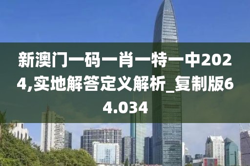 新澳门一码一肖一特一中2024,实地解答定义解析_复制版64.034