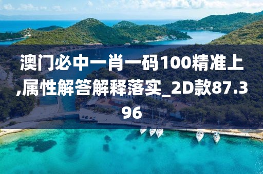 澳门必中一肖一码100精准上,属性解答解释落实_2D款87.396
