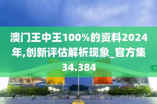 澳门王中王100%的资料2024年,创新评估解析现象_官方集34.384