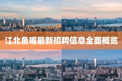 江北鱼嘴最新招聘信息全面概览