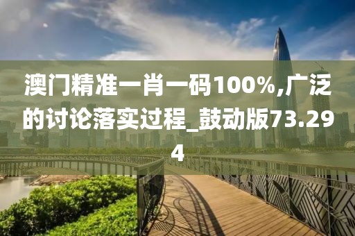 澳门精准一肖一码100%,广泛的讨论落实过程_鼓动版73.294