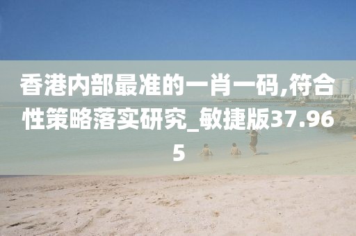 香港内部最准的一肖一码,符合性策略落实研究_敏捷版37.965