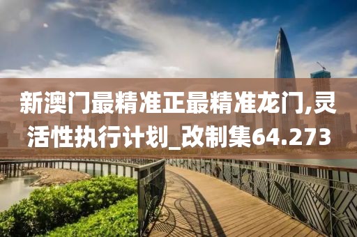 新澳门最精准正最精准龙门,灵活性执行计划_改制集64.273