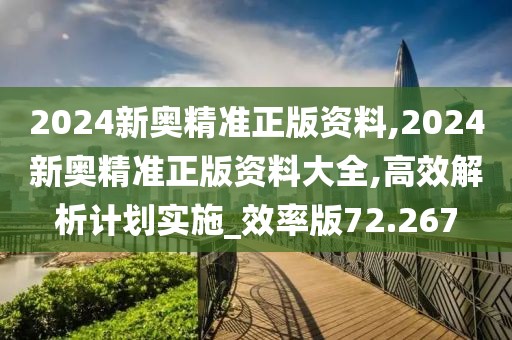2024新奥精准正版资料,2024新奥精准正版资料大全,高效解析计划实施_效率版72.267