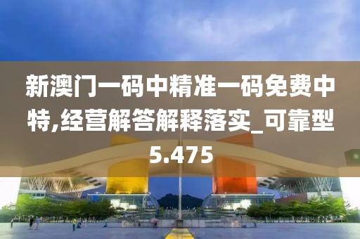 新澳门一码中精准一码免费中特,经营解答解释落实_可靠型5.475