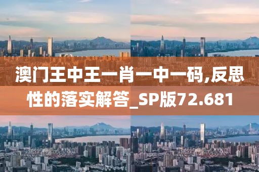澳门王中王一肖一中一码,反思性的落实解答_SP版72.681