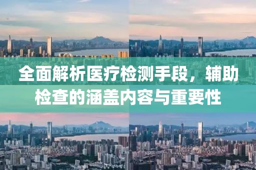 全面解析医疗检测手段，辅助检查的涵盖内容与重要性