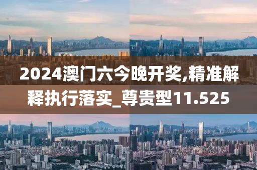 2024澳门六今晚开奖,精准解释执行落实_尊贵型11.525