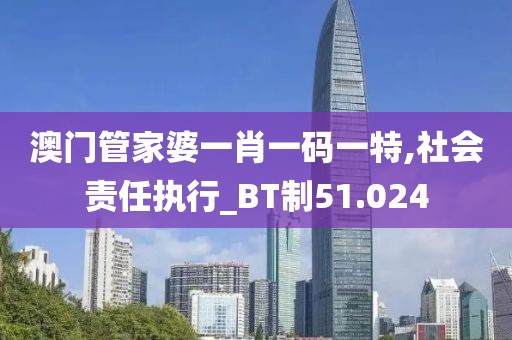 澳门管家婆一肖一码一特,社会责任执行_BT制51.024
