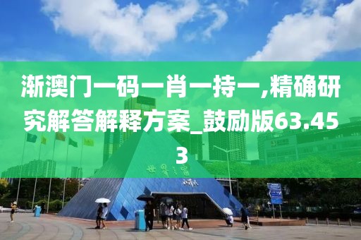 渐澳门一码一肖一持一,精确研究解答解释方案_鼓励版63.453