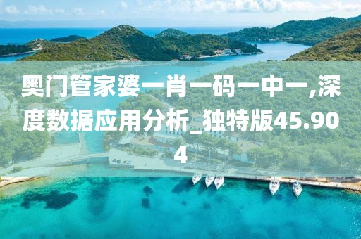 奥门管家婆一肖一码一中一,深度数据应用分析_独特版45.904