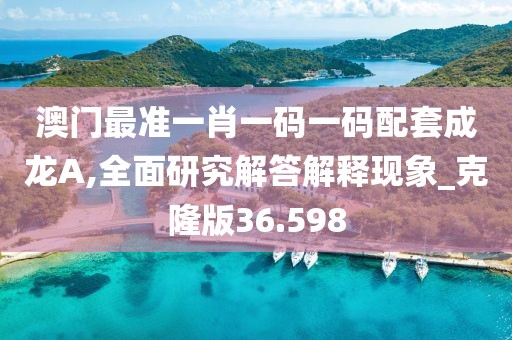 澳门最准一肖一码一码配套成龙A,全面研究解答解释现象_克隆版36.598