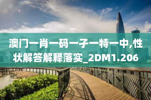 澳门一肖一码一孑一特一中,性状解答解释落实_2DM1.206