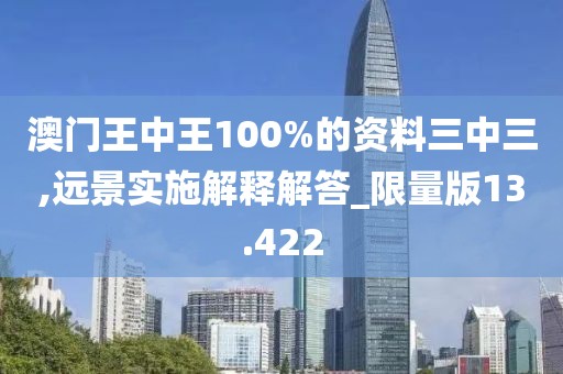 澳门王中王100%的资料三中三,远景实施解释解答_限量版13.422