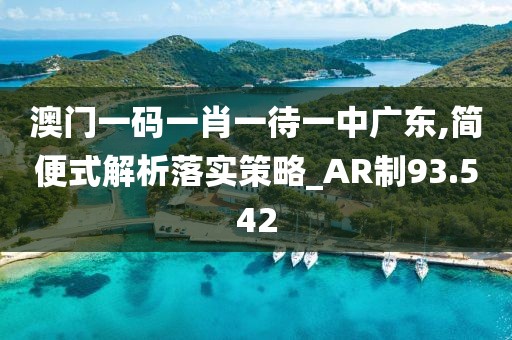 澳门一码一肖一待一中广东,简便式解析落实策略_AR制93.542