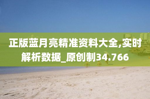 正版蓝月亮精准资料大全,实时解析数据_原创制34.766