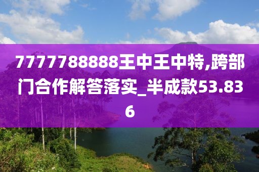 7777788888王中王中特,跨部门合作解答落实_半成款53.836