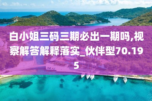 白小姐三码三期必出一期吗,视察解答解释落实_伙伴型70.195