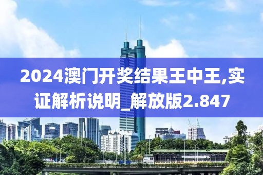 2024澳门开奖结果王中王,实证解析说明_解放版2.847