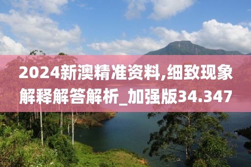 2024新澳精准资料,细致现象解释解答解析_加强版34.347